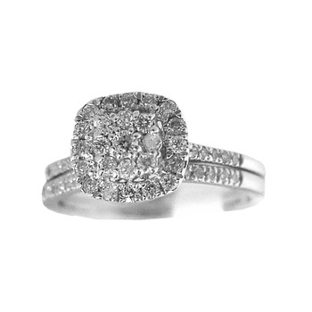 Engagement Ring / Wedding Band 14K - 0.66 ctw - ERB-502 Engagement Ring / Wedding Band 14K - 0.66 ctw - ERB-502