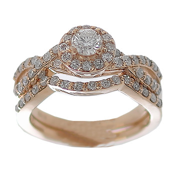 Yellow Gold Engagement Ring - 14K - ERB-612 Yellow Gold Engagement Ring - 14K - ERB-612