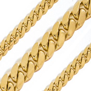 Cuban Yellow Gold Chain - Cuban WP - CH451 Cuban Yellow Gold Chain - Cuban WP - CH451