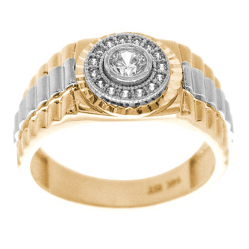 Yellow / White Gold Ring - 14 K - RGO-256 Yellow / White Gold Ring - 14 K - RGO-256
