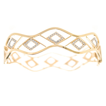 Yellow Gold Bracelet with CZ gr - BLG-706 Yellow Gold Bracelet with CZ gr - BLG-706