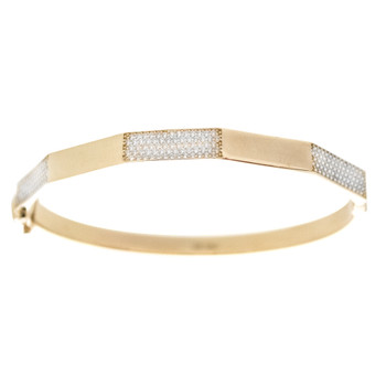 Yellow Gold Bracelet with CZ gr - BLG-707 Yellow Gold Bracelet with CZ gr - BLG-707