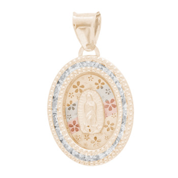 Yellow / White / Red Gold Pendant with CZ- 14K - MRD521 Yellow / White / Red Gold Pendant with CZ- 14K - MRD521