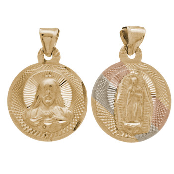 Yellow / White / Red Gold Medal - 2 Sides - 14 K - RP208 Yellow / White / Red Gold Medal - 2 Sides - 14 K - RP208