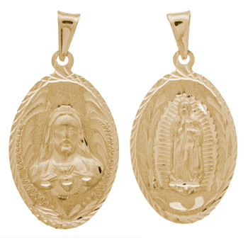 Yellow Gold Medal - 2 Sides - 14 K - RP210 Yellow Gold Medal - 2 Sides - 14 K - RP210
