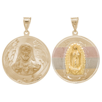 Yellow / White / Red Gold Medal - 2 Sides - 14 K - RP216 Yellow / White / Red Gold Medal - 2 Sides - 14 K - RP216