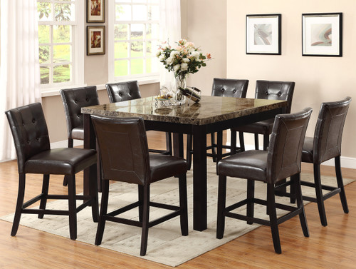 BRUCE COUNTER HEIGHT DINING TABLE TOP 5 Piece Set