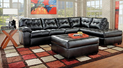 SIMMONS SECTIONAL SOFA (ONYX) - 9569ON