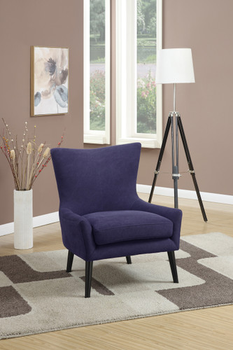 ACCENT CHAIR IN NAVY DEMIN COLOR