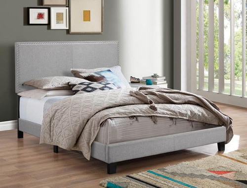 ERIN NAILHEAD COMPLETE BED GREY