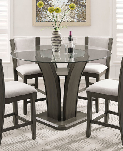 CAMELIA COUNTER HEIGHT TABLE GREY-1710T/54/BASE/GY