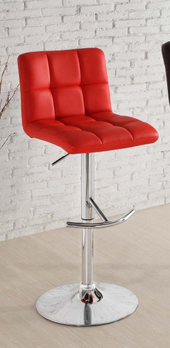 RIDE RED LEATHER SWIVEL STOOL 2 PCS SET-1157RED
