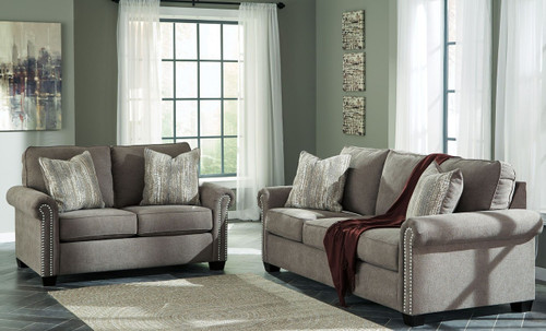 GILMAN CHARCOAL COLLECTION SOFA AND LOVE SEAT 2 PCS SET-92602-38-35