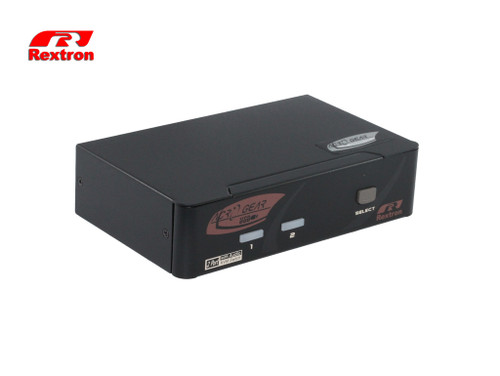 Rextron 2-Port HDMI KVM Switch w/ Audio & Hotkey Control Rextron 2-Port HDMI KVM Switch w/ Audio & Hotkey Control