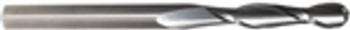 2 flute solid carbide Ball end mills are ideal for rough and finish milling in a large range of materials. These end mills can be used in slotting, profile, plunge and side wall milling. Designed with an industry standard 30° degree helix and precision cutting edges these end mills will perform above the competition. 2 flute solid carbide Ball end mills are ideal for rough and finish milling in a large range of materials. These end mills can be used in slotting, profile, plunge and side wall milling. Designed with an industry standard 30° degree helix and precision cutting edges these end mills will perform above the competition.