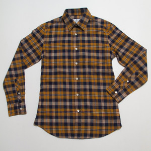 The Vratim Slim Flannel - Amber front