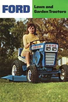 Ford 120 Lawn and Garden Tractor Girl Poster 12"x18" Ford 120 Lawn and Garden Tractor Girl Poster 12"x18"