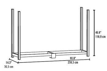 8 ft. Ultra Duty Firewood Rack 8 ft. Ultra Duty Firewood Rack