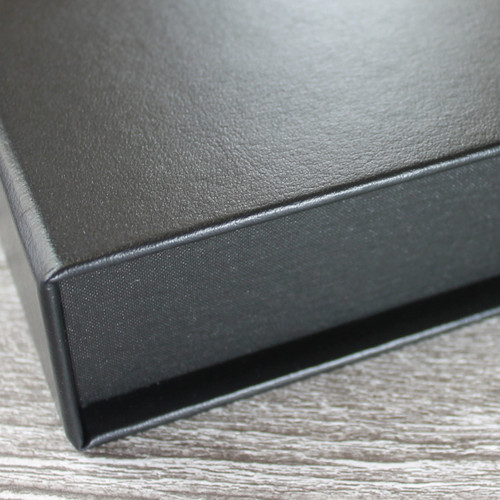 Black Leather Clamshell Box (Box Only)