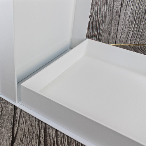 White Leather Clamshell Box (Box Only)