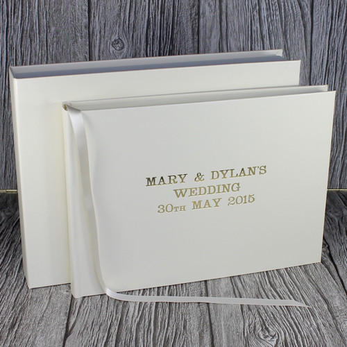 Ivory Leather Clamshell Box (Box Only)