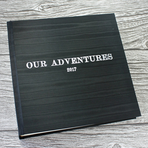 Black Moiré Satin Taffeta Photo Album