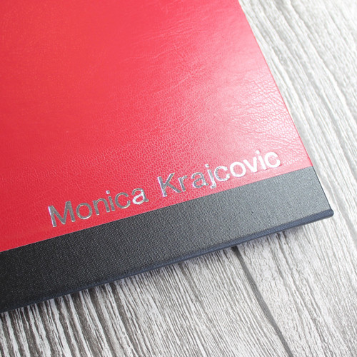 A4 Red & Black Art Portfolio / Cachet Portfolio