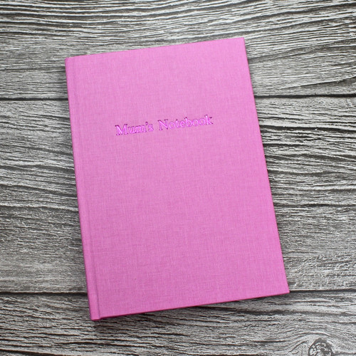 Mother's Day Journal / Notebook - Pink Linen - A5 Portrait