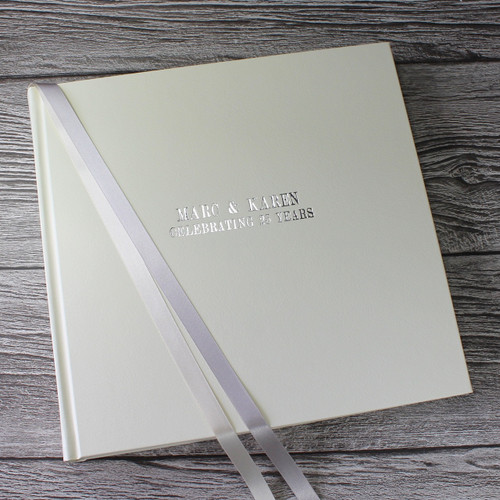Silver - 25th Wedding Anniversary Photo Album