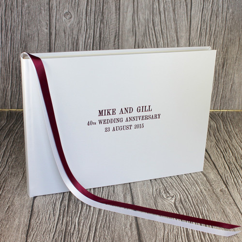 Ruby - 40th Wedding Anniversary Photo Album