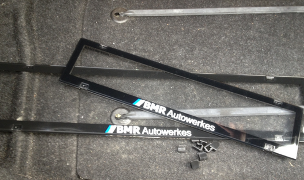 BMR Autowerkes Number Plate Frames