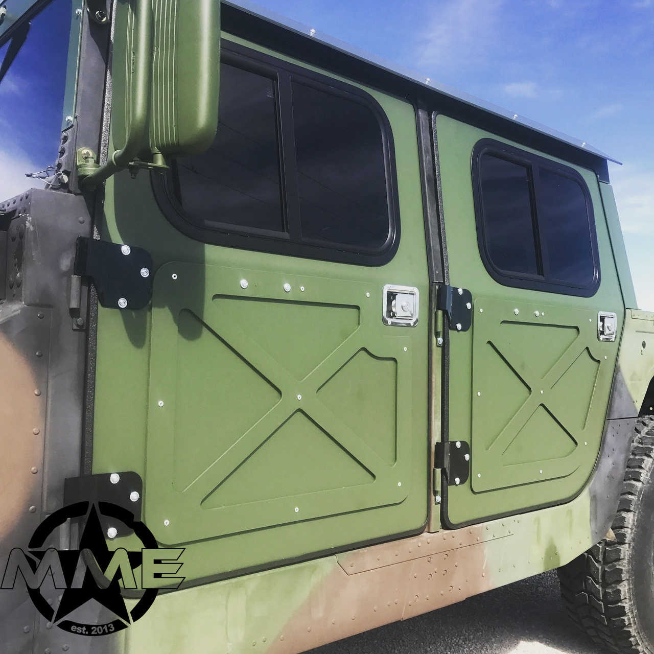 NEW Hummer H1 Military 998 Humvee Hmmwv Aluminum Hard Door Kit (set of
