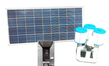 Bottom Feeder 20000 Gallon Pool 120-watt Solar Pump and Filter System Bottom Feeder 20000 Gallon Pool 120-watt Solar Pump and Filter System