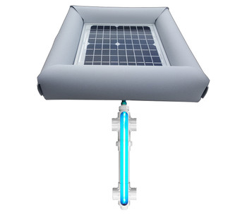 Savior UV Ultraviolet Pool Spa Sanitation Disinfection Systems 20-watt Solar Powered 1,000 Gallon Savior UV Ultraviolet Pool Spa Sanitation Disinfection Systems 20-watt Solar Powered 1,000 Gallon