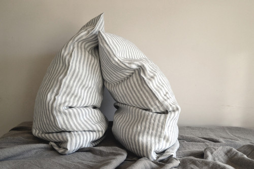 Striped Linen pillow case