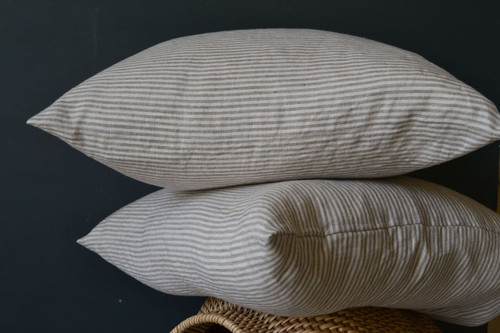 Striped Linen pillow case