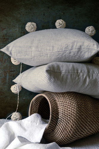 Striped Linen pillow case
