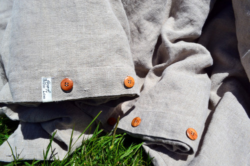 Natural Rustic Rough Heavy Weight Linen Quilt Cover / All sizes