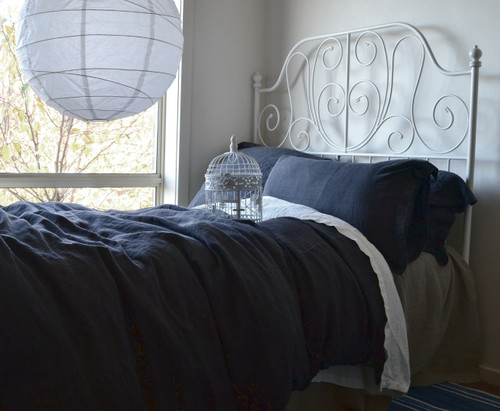 Peppercorn Rustic Heavy weight Linen Quilt/Duvet cover, All sizes