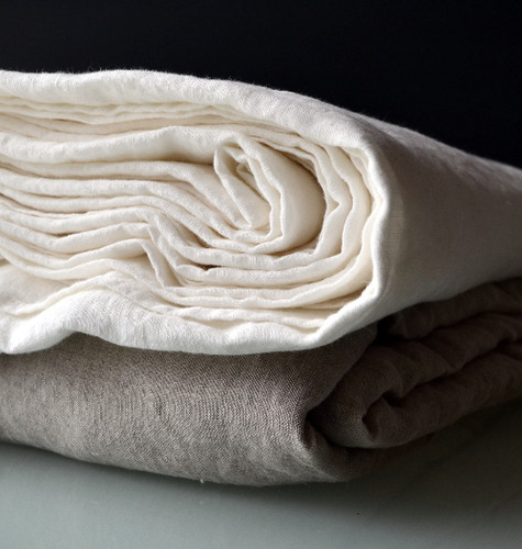 Antique white pure linen sheet/Top sheet