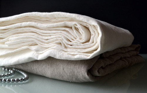 Antique white pure linen sheet/Top sheet