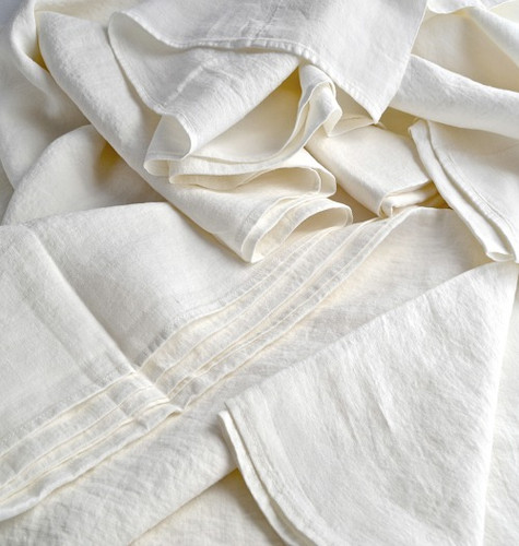 Antique white pure linen sheet/Top sheet