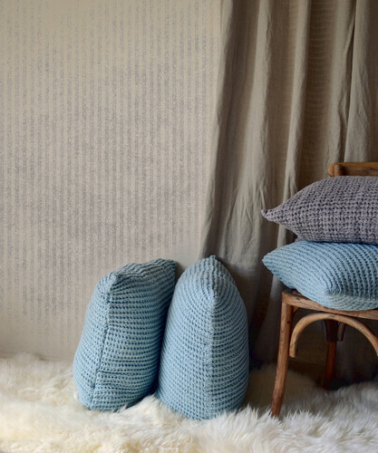 Duck Egg Blue Waffle Linen Pillow Case. Super heavy weight linen