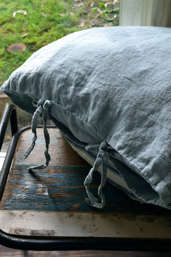 Duck Egg Blue Rustic Heavy weight linen pillow case, All sizes