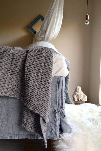 Fossil Grey Heavy weight Linen Box Pleated Valance⎮Bedskirt⎮Dust Ruffle