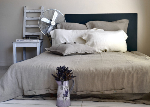 Pure Elegance, Softened natural linen duvet cover, Natural