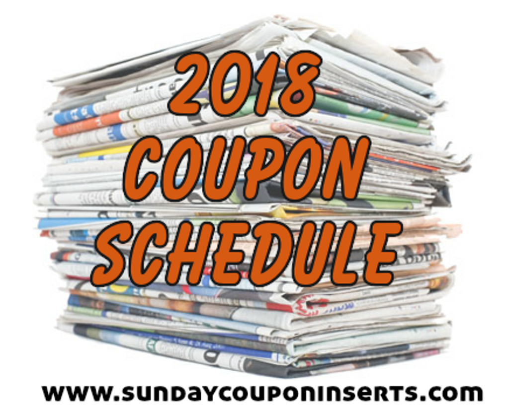 2018 Coupon Schedule