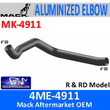4ME-4911 Mack R & RD Model Exhaust Elbow MK-4911 4ME-4911 Mack R & RD Model Exhaust Elbow MK-4911