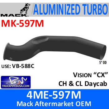 4ME-597M Mack Turbo Pipe with pyrometer MK-597M 4ME-597M Mack Turbo Pipe with pyrometer MK-597M