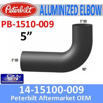 14-1510-009 Peterbilt Exhaust 90 Degree Elbow PB-1510-009 14-1510-009 Peterbilt Exhaust 90 Degree Elbow PB-1510-009